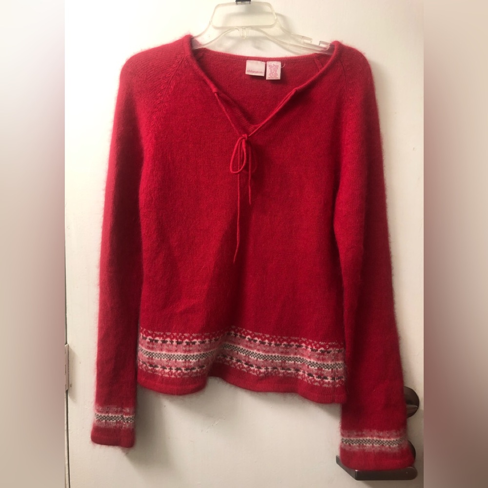 XHILIRATION- soft winterland Red Angora Sweater